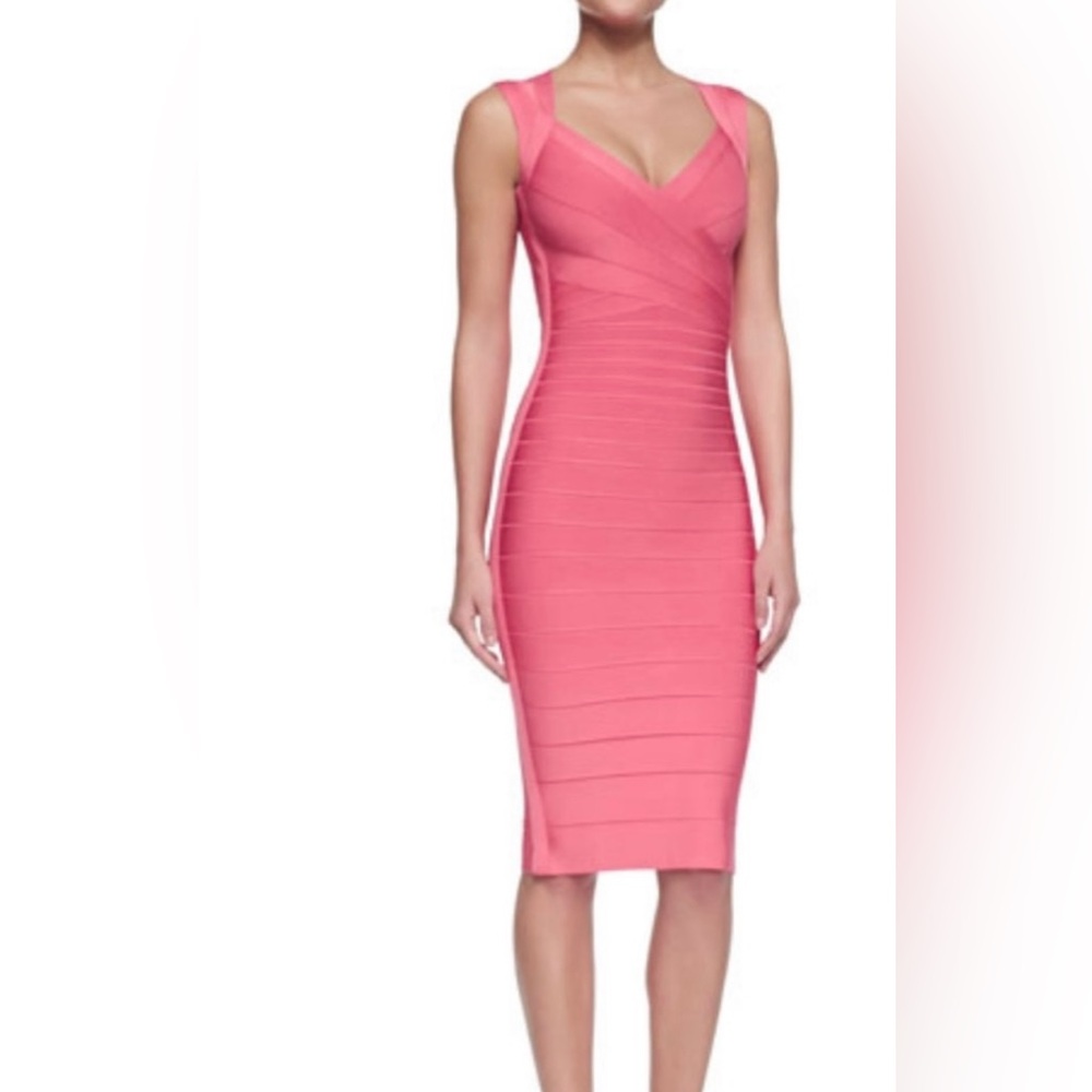 Herve Leger Black Midi Dress - Picture 14 of 14